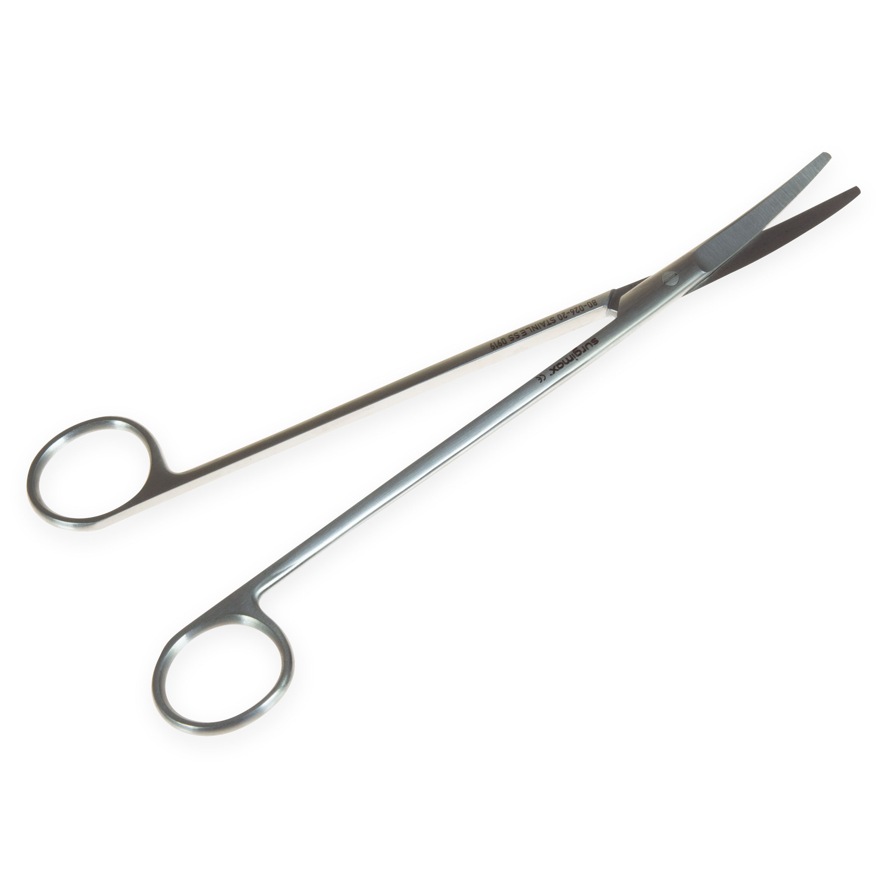 Mayo Scissors short curved blades no tips 20 cm open