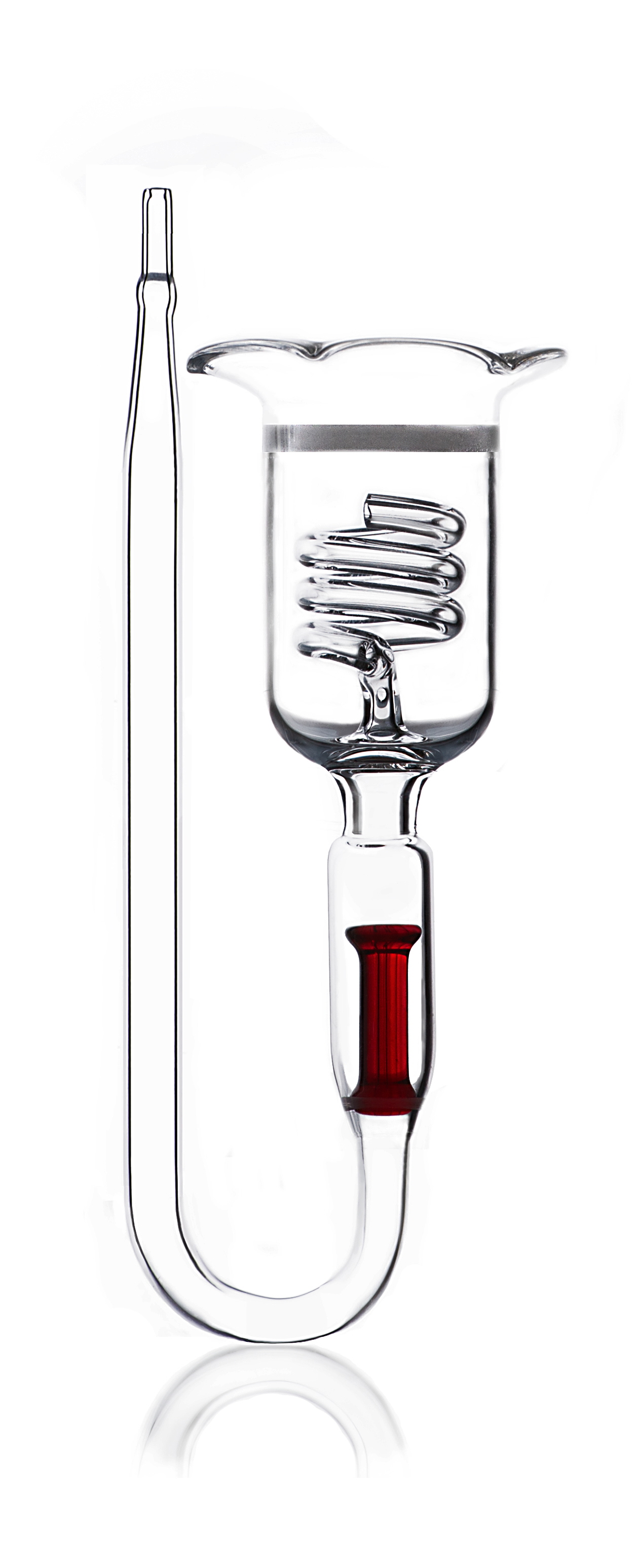 CO₂-Glas-Diffusor 3in1 mit Blasenzähler und Rückschlagventil