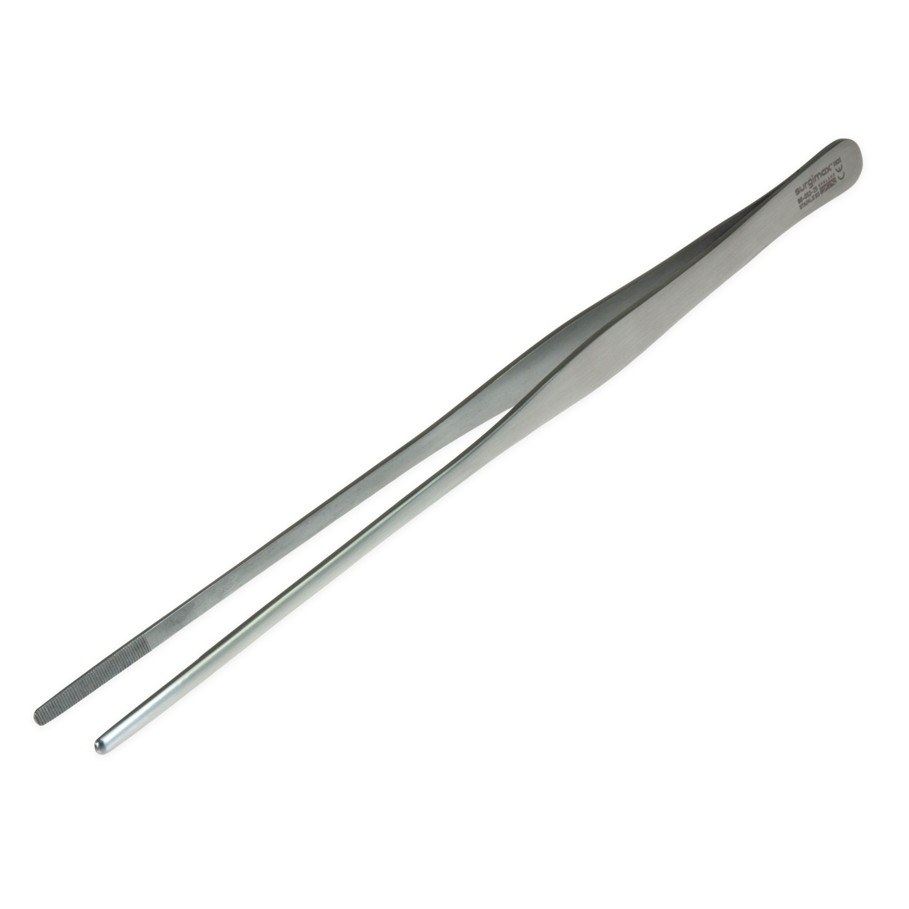 Tweezers 25 cm, slim with curved sides, straight