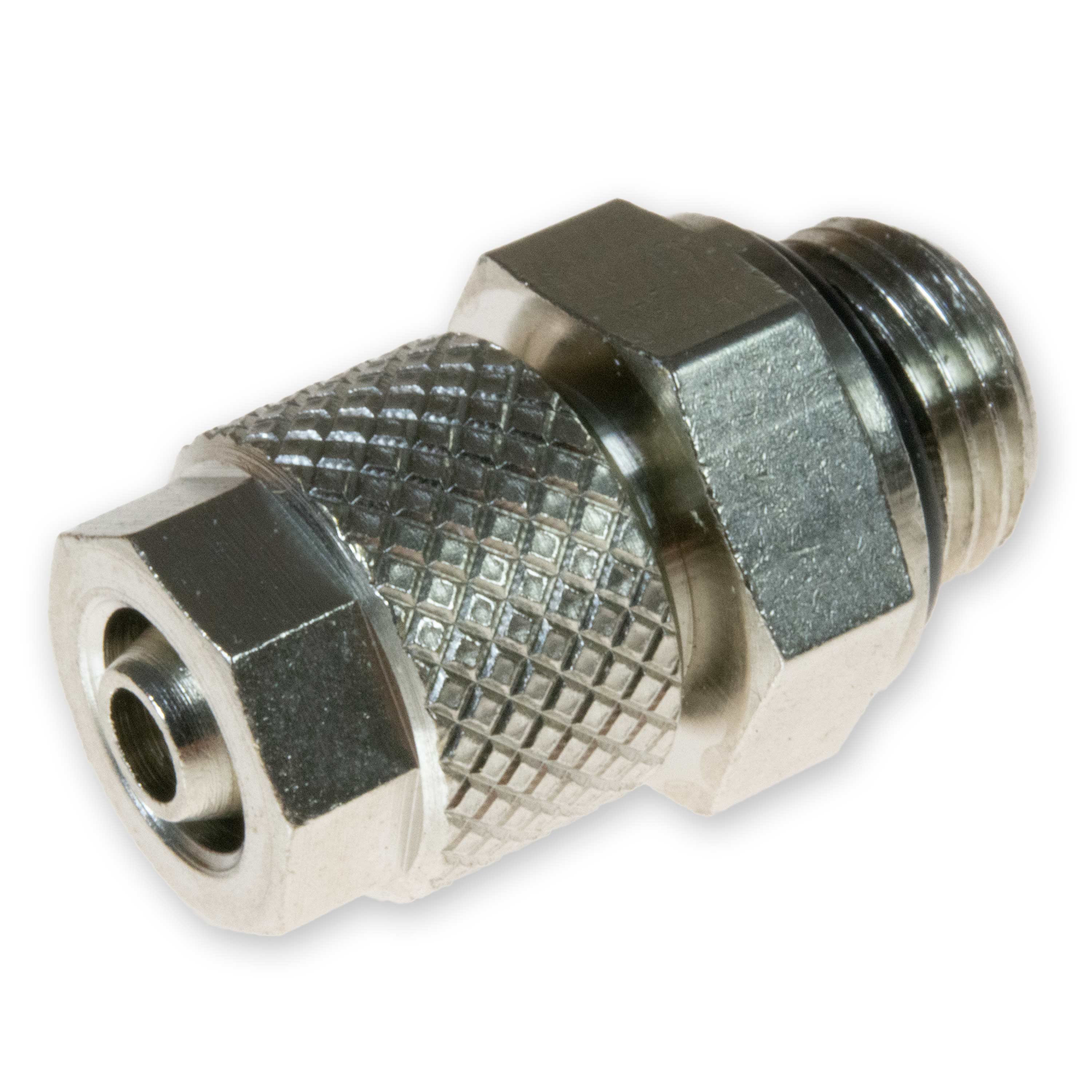 Hose connection 1/8" × 6/4 nickel-plated brass