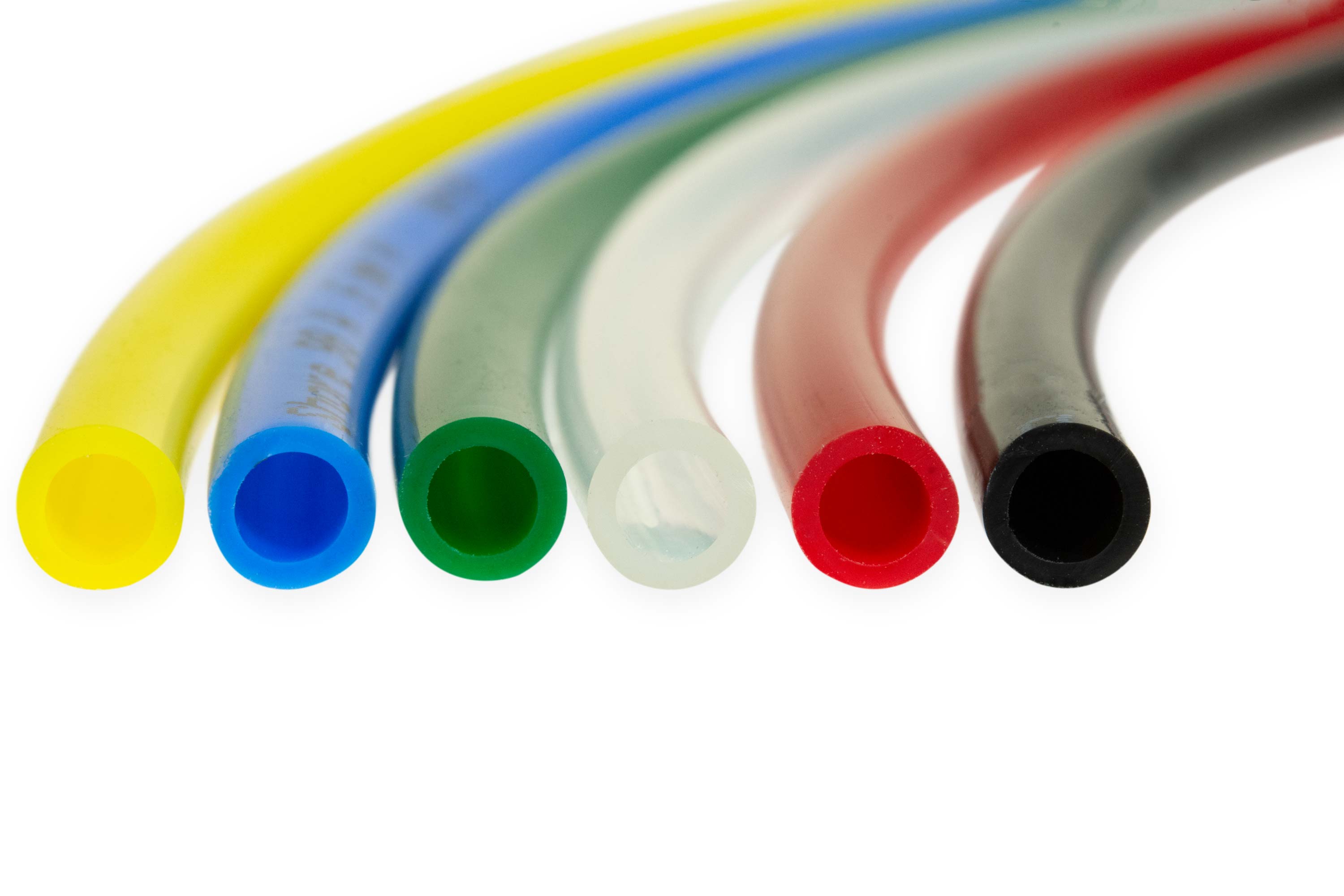 LDPE high pressure hose 6/4 in 6 colours Cutting side