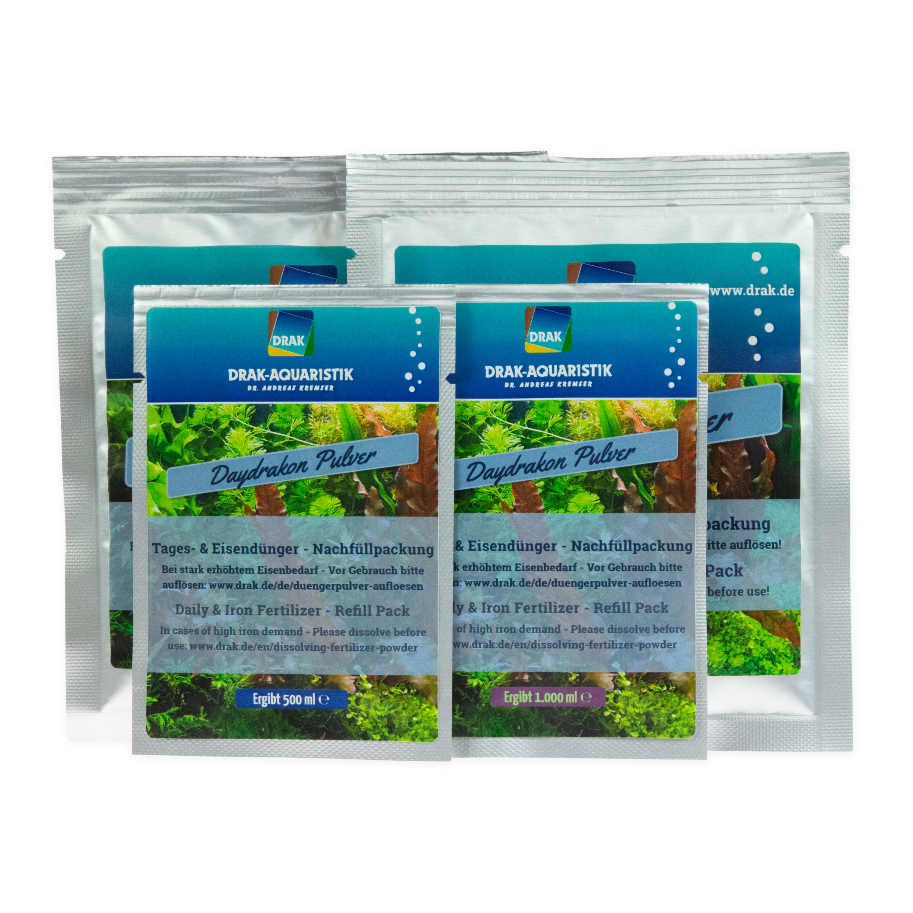 Daydrakon Daily Fertilizer & Iron Fertilizer Refill Packs
