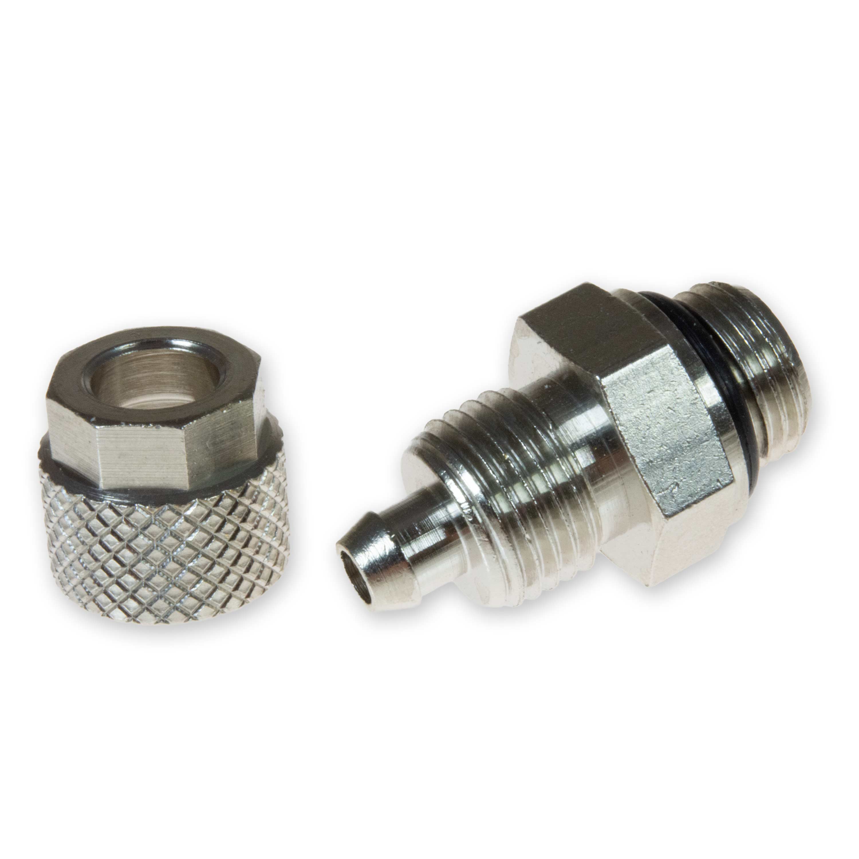 Hose connection 1/8" × 6/4 nickel-plated brass open